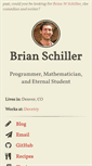 Mobile Screenshot of brianschiller.com