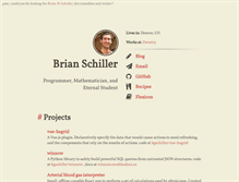 Tablet Screenshot of brianschiller.com